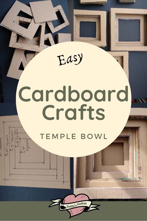 Cardboard Craft Temple Style Bowl Construction Paper Crafts Christmas, Paper Crafts To Sell, Crafts Construction Paper, Paper Crafts Templates, College Diy Crafts, Paper Crafts For Adults, Paper Crafts Decorations, Easy Cardboard Crafts, Paper Crafts Christmas