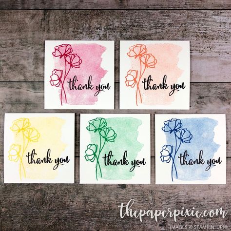 Love What You Do Mini Card Set - The Paper Pixie Stampin Up 3 X 3 Note Cards, Stampin Up 3x3 Note Cards, Splitcoaststampers Cards, Notecard Ideas, The Paper Pixie, Paper Pixie, Water Colouring, 3x3 Cards, Note Card Gifts