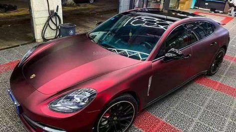 Matte Vinyl Car Wrap, Wrapped Suv Ideas, Wrap Cars Vinyl, Cool Car Wrap Colors, Cool Car Wrap Ideas, Red Car Wrap Design, Car Colors Paint Ideas, Matte Car Wrap, Matte Car Paint