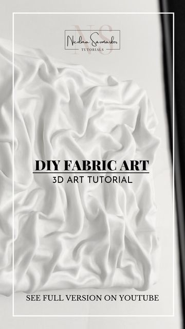 Fabric Art Tutorials, Diy Shower Curtain, Diy Plaster, Plaster Wall Art, Concrete Art, Fabric Wall Art, Textured Canvas Art, Plaster Art, Diy Picture