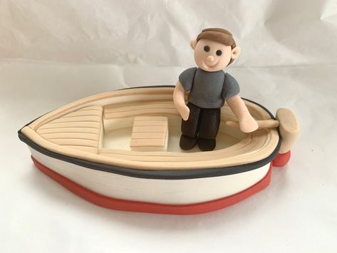 Boat Cake Topper Sailing Cake Topper Handmade Edible Cake - Etsy Sailing Cake, Boat Cake Topper, Gym Cake, 6 Inch Cake, Lincoln England, Boat Cake, Cow Cakes, 8 Inch Cake, Handmade Cake Topper