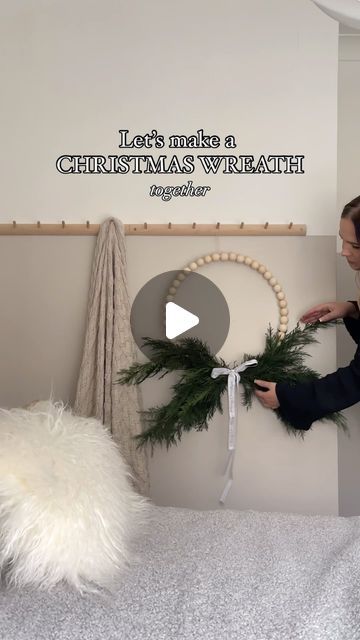 Michaela Shoebridge on Instagram: "I created this wreath last year and I love the simplicity. Very scandi, perfect if you are looking to add subtle Christmas touches to your home. I love that you can easily add more foliage or add some berries, orange slices and decs. 

But the best thing is, you can easily change it up for spring, summer and autumn by removing the green and replacing it with seasonal flowers etc. 

What do you think ? 

Hoop @amazonuk 
Wooden beads @amazonuk 
Greenery from our garden 
Ribbon @habitatuk ( last year)

#christmaswreath #christmaswreaths #nordicchristmas #nordicinspiration #scandichristmas #christmastime #christmasdecorations #christmasdecor #stylingtips #homestyling #scandichristmas #scandichristmasdecor #christmas" Scandi Christmas Decorations, Scandi Christmas, Nordic Christmas, Orange Slices, Seasonal Flowers, Wooden Beads, Christmas Time, Christmas Wreaths, Christmas Decorations