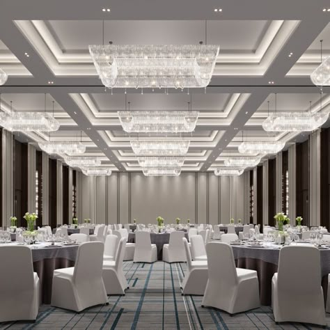 Ballroom Wall Design, Party Hall Interior Design, Conference Room Design Luxury, Luxury Banquet Hall, Wedding Hall Design, Banquet Hall Design, Marriage Hall Decoration, Modern False Ceiling, Banquet Design