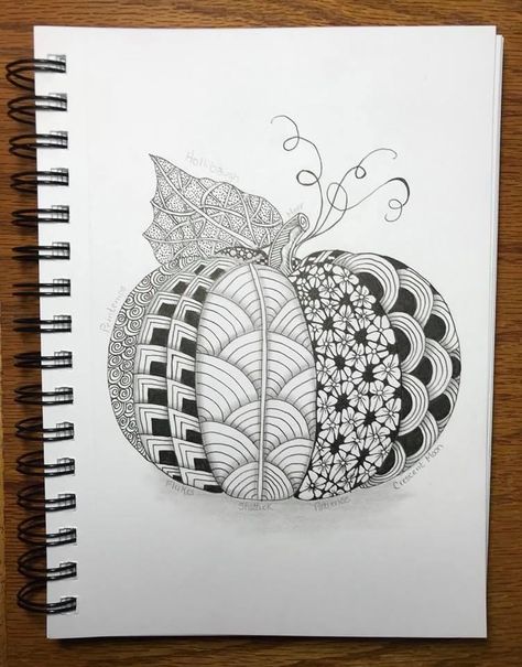 Zentangle Pumpkins, Pumpkins Art, Zen Tangle, Zen Doodle, Wood Burning, Tangled, Pumpkins, Zen, Doodles