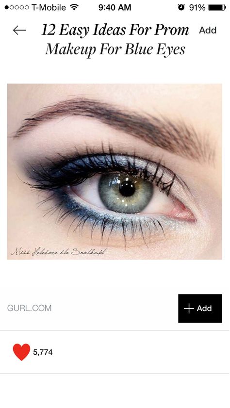 Liner Green Eyes Pop, Formal Makeup, Easy Makeup Tutorial, Trendy Makeup, Blue Eyeshadow, Baby Blues, Blue Eyed, Blue Makeup, Makeup For Green Eyes