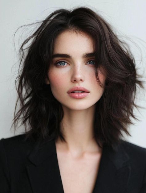 Chic Medium Wavy Hairstyle Ideas: Effortless Waves and Stylish Looks Oval Face Haircut, Shoulder Length Bob Haircut, Face Hairstyles, Haircut For Square Face, Medium Bob Haircut, Wavy Hairstyles Medium, Oval Face Hairstyles, Bob Haircut For Fine Hair, Lob Haircut