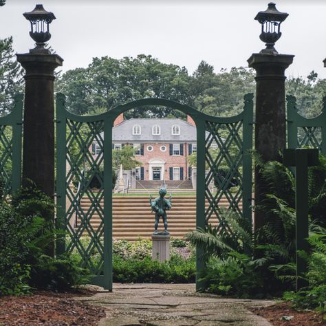 The Enchanting Greenwood Gardens in Short Hills - Montclair Girl Oval Swimming Pool, Horse Chestnut Trees, Short Hills, Green Space, Tea House, Backyard Landscaping Designs, Hedges, Horticulture, Summer House