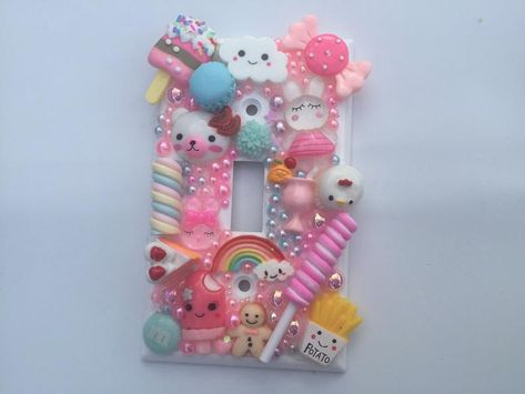 Strong Glue, Resin Ideas, Kawaii Style, Light Switch Plate, Strongest Glue, Light Switch Plate Cover, Plastic Crafts, Shrink Plastic, Light Switch Cover