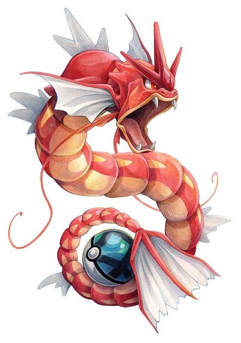 Red Gyarados, Charmeleon Pokemon, Pokemon Gyarados, Rayquaza Pokemon, Badass Drawings, Lucario Pokemon, Gengar Pokemon, Pixel Art Pokemon, Pokemon Charmander