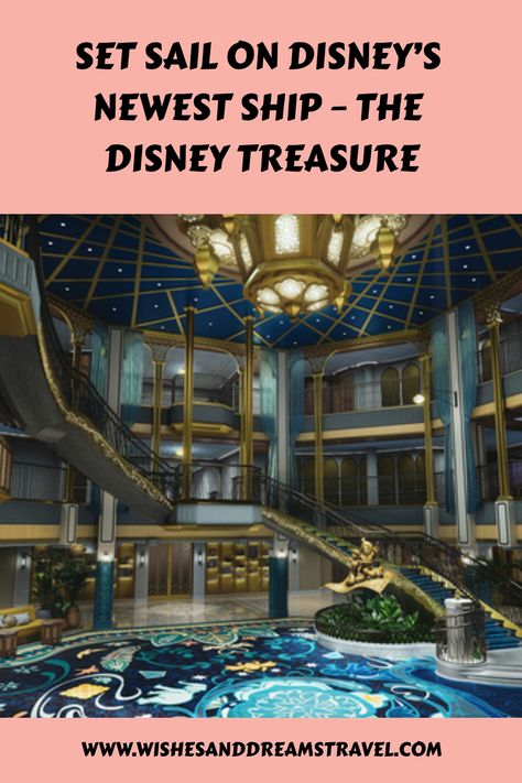 Disney has a new ship that will be setting sail in December 2024, the Disney Treasure. This ship is similar to the Disney Wish but has some very cool differences! We don’t know all of the details yet, but Disney has given us a few things Disney Treasure, Disney Cruise Ships, Disney Wish, Christmas Cruises, Disney Treasures, Disney Sea, Leagues Under The Sea, Europe Summer, Caribbean Cruise