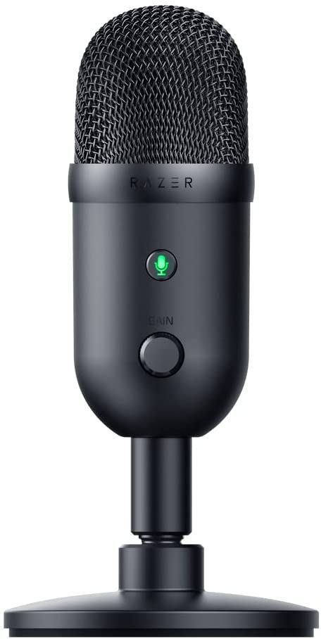 25mm Condenser Microphone For Crisp, Natural Vocals: The mic's impressive sensitivity is capable of capturing your voice with a high degree of accuracy especially at higher frequencies, ensuring thatyou sound to others just like the true you. Supercardioid Pickup Pattern For Greater Voice Isolation: The Razer Seiren V2 X is designed to suppress noise from the back and sides, so it can capture your voice clearly without picking up on background sounds like typing or mouse clicks. Gaming Microphone, Blue Yeti, Streaming Setup, Laptop Deals, Usb Microphone, Condenser Microphone, Background Noise, Recording Microphone, Microphones