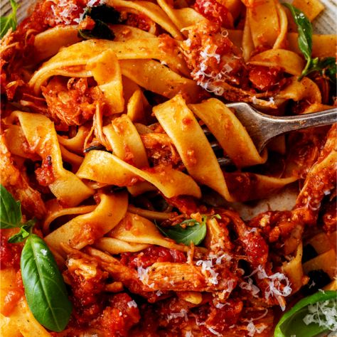 Rabbit Ragù Recipe Ragu Pasta, Ragu Recipe, Tried And True Recipes, Parmesan Rind, Lunch Recipes Healthy, Crushed Red Pepper, Cheese Pasta, Chopped Tomatoes, Crushed Tomatoes