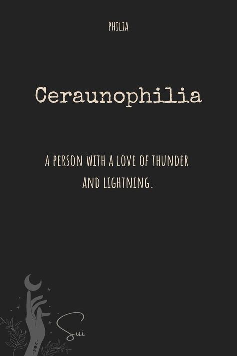 #Ceraunophile Love of thunder and lightning.(Astraphile, Astrapophile) #sui #soulchips #philia Thunder Quotes, Latin Language Learning, Viking Quotes, Wow Words, Latin Quotes, Words That Describe Feelings, Weird Words, Unusual Words, Thunder And Lightning