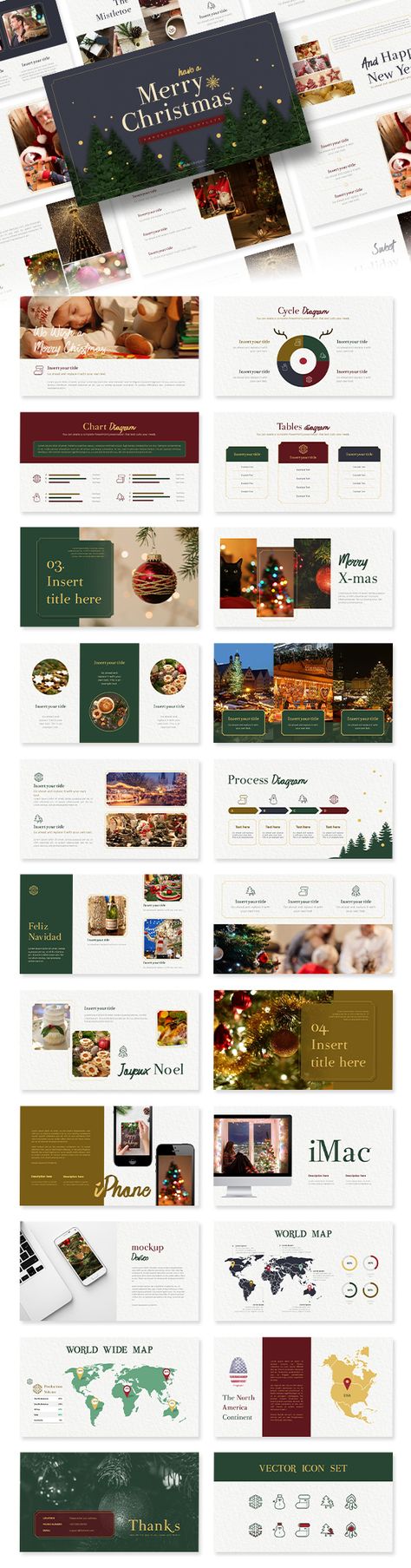 Christmas Brochure Design Layout, Christmas Presentation Powerpoint, Christmas Ppt Template, Christmas Presentation Ideas, Christmas Presentation Design, Christmas Layout Design, Christmas Power Point, Christmas Powerpoint, Christmas Presentation