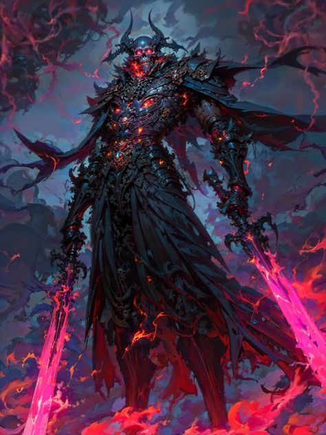 Demon Army Fantasy Art, Demon Fanart, Demon Army, Worldbuilding Ideas, Npc Ideas, Fantasy Demon, Dark Creatures, Dark Fantasy Artwork, Dungeons And Dragons Classes