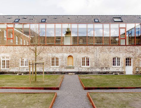 a2o architecten · Clarenhof · Divisare Old Building Renovation, Renovation Architecture, Building Costs, Rest House, Kengo Kuma, Building Renovation, Brick Architecture, Adaptive Reuse, Architecture Old