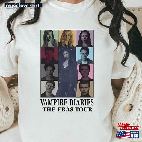 Vampire Diaries Fan T Shirt The Eras Tour Sweatshirt Classic Check more at https://musicloveshirt.com/product/vampire-diaries-fan-t-shirt-the-eras-tour-sweatshirt-classic/ Vampire Diaries Merch, Eras Tour Sweatshirt, Merch T Shirt, Love Shirt, Tour Shirt, Tour T Shirts, Music Love, Eras Tour, Vampire Diaries