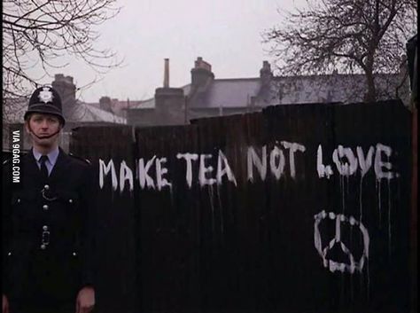 Make tea, not love. Monty Python Flying Circus, Make Tea, British Humor, British Comedy, Not Love, Monty Python, How To Make Tea, Movie Quotes, Python