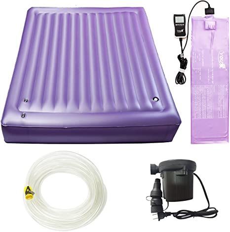 Smart Thermostatic Inflatable Mattress - Water and Air Dual Purpose Full Size Air Mattress, Air Mattress with Built in Pump（Purple） (Twin-39x75x7.9inch, Thickened Water Mattress + Thermostat) Frameless Bed, Water Bed Mattress, Water Bed, Inflatable Mattress, Air Mattress, You Are Perfect, Air Pump, Bed Mattress, Water Pipes