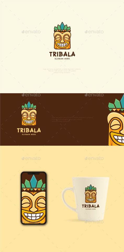 Tribal Tiki Mask Logo, #Logo, #Advertisement, #Mask, #Tiki, #Tribal, #ad Mask Logo, Tiki Mask, Graphic Tees Vintage, Tiki Bar, Graphic Art, Built In, Illustrator, Software, Graphic Tees