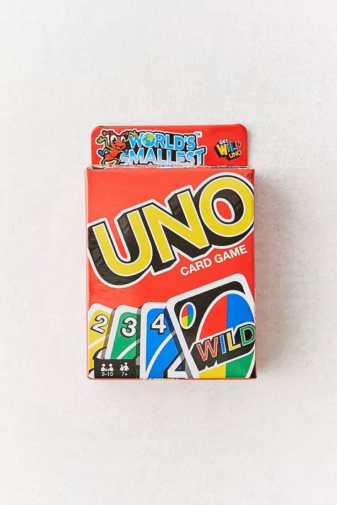 World's Smallest Uno | Urban Outfitters UK Uno Card, Uno Card Game, Uno Cards, Stocking Filler Gifts, Game Lovers, Wild Card, Order Up, Small Cards, Table Games