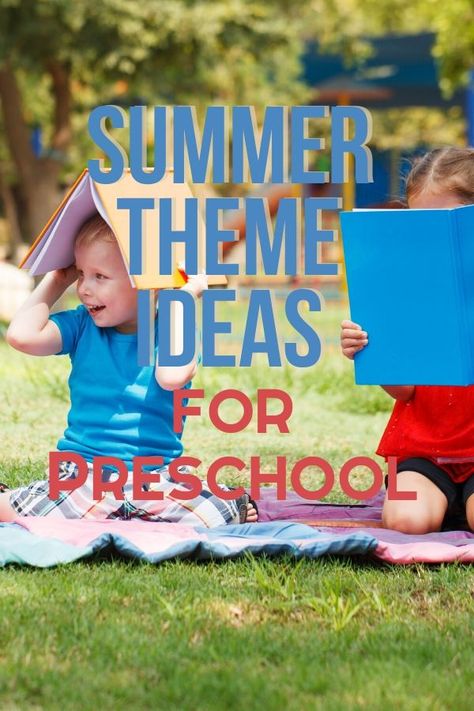 Summer is a fun time for preschool. There is so much to celebrate and learn about. You can do bugs, gardening, beach, and so many more fun ideas. Crafts, learning activities, fine motor, gross motor, science, math, art projects, music, sensory play and more. Here is a list of summer theme ideas for preschool. Lesson plans for your classroom that will be fun for your kids.  #summertheme #preschoollearning Summer Topics For Preschoolers, Summer Fun For Preschoolers, Summer Gross Motor Activities Preschool, Summer Themes For Toddlers, Summer Preschool Activities Lesson Plans, Preschool Events Ideas, Summer Lesson Plans For Toddlers, June Themes For Preschool, August Themes For Preschool