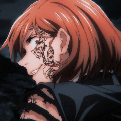 Kugisaki Nobara, An Anime, Jujutsu Kaisen, Anime Character, Jujutsu, Tattoos, Red, Hair, Anime