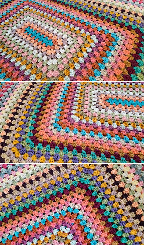 Rectangle Granny Square Blanket, Rectangle Granny Square Pattern, Crochet Patchwork Blanket, School Pattern, Crochet Blanket Stitch Pattern, Comfy Blanket, Granny Pattern, Crochet Granny Square Afghan, Crochet Bedspread Pattern