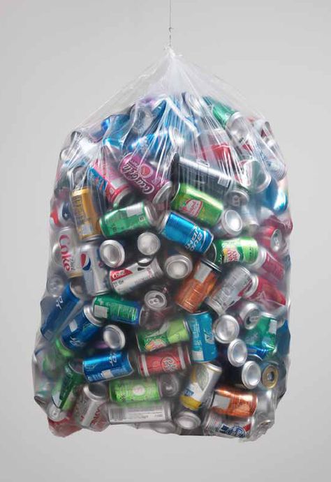 bag#recycle#cans#aluminum Recycle Cans, Trash Art, Collections Photography, Aluminum Cans, Sustainable Art, Plastic Pollution, A Level Art, Colour Board, Environmental Art