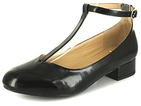 Wynsors - Ballerine Femmes avec Petit Talon Carré et Brides de Cheville en T - Verni Noir #Ballerines #chaussures http://allurechaussure.com/wynsors-ballerine-femmes-avec-petit-talon-carre-et-brides-de-cheville-en-t-verni-noir/ Real Fur, Character Shoes, Dance Shoes, Sport Shoes, Clothes