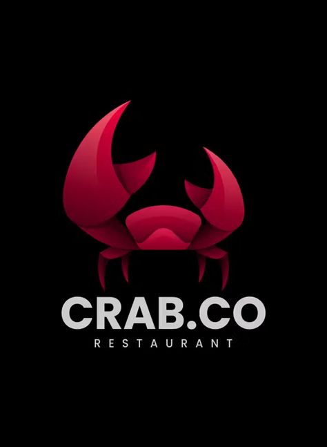 Crab Gradient Colorful Logo Template AI, EPS, PSD Crab Logo Design, Crab Logo, Pinup Tattoo, Graphic Design 101, Graphic Design School, Professional Branding, Gradient Logo, Graphic Design Humor, Colorful Logo