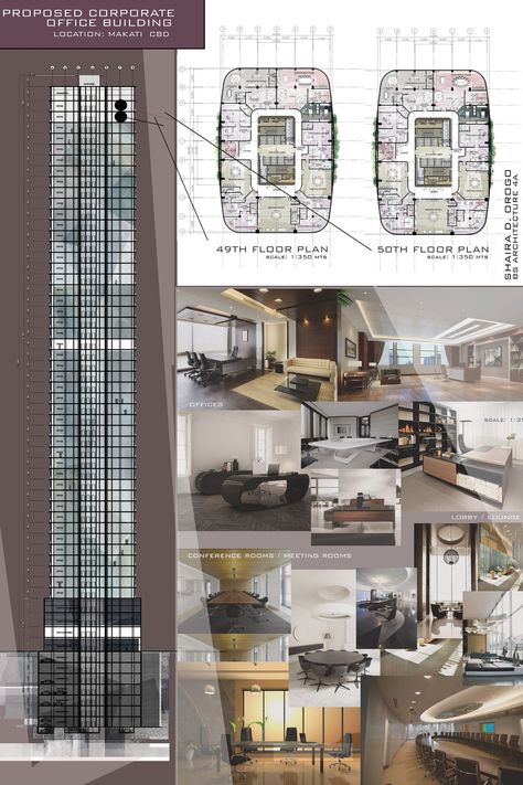 Highrise Architecture, Corporate Office Building, Office Building Plans, Office Floor Plan, Figure Me Out, Architecture Presentation Board, Building Layout, Office Building Architecture, Architectural Floor Plans