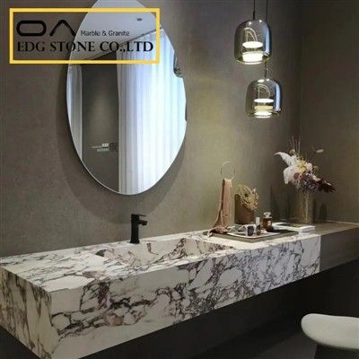 Why Is Calacatta Viola So Expensive? Viola Calacatta, Calacatta Marble Bathroom, Grey Granite Countertops, Marble Granite Countertops, Stone Veneer Wall, Marble Bathroom Vanity, Calacatta Viola Marble, Viola Marble, Exterior Wall Cladding