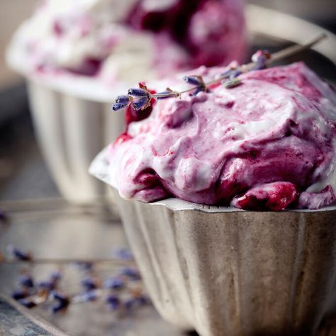 Fresh Blackberry Ice Cream Recipe | Sur La Table Blackberry Ice Cream Recipe, Craving Ice Cream, Blackberry Ice Cream, Lavender Ice Cream, Seasonal Desserts, Homemade Ice Cream Recipes, Ice Cream Recipe, Homemade Ice, Ice Cream Maker