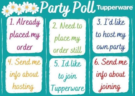 Tupperware Party Posts, Tupperware Party, Tupperware Party Ideas, Tupperware Consultant, Barbecue Party, Facebook Party, Online Parties, Tupperware, Clean Recipes