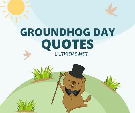 55 Fun Groundhog Day Quotes Groundhog Day Quote, Happy Groundhog Day Images, Groundhog Day Quotes, Retail Quotes, Lunchbox Jokes, Happy Groundhog Day, First Day Of Winter, Lunch Box Notes, Kid Food