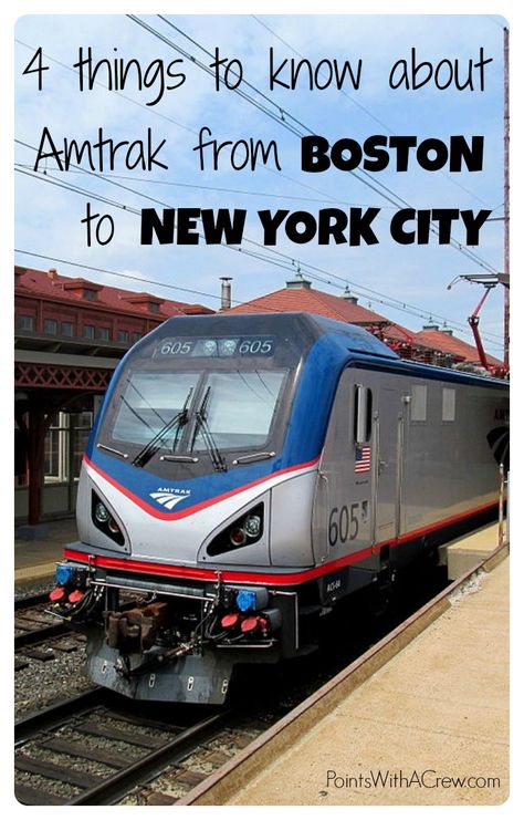 Here are 4 tips if you're doing travel on the Amtrak train route between Boston and NYC Penn Station Train Nyc, Amtrak Train Travel, Boston With Kids, Amtrak Travel, Nyc Train, Boston Vacation, Penn Station, Amtrak Train, Boston Travel