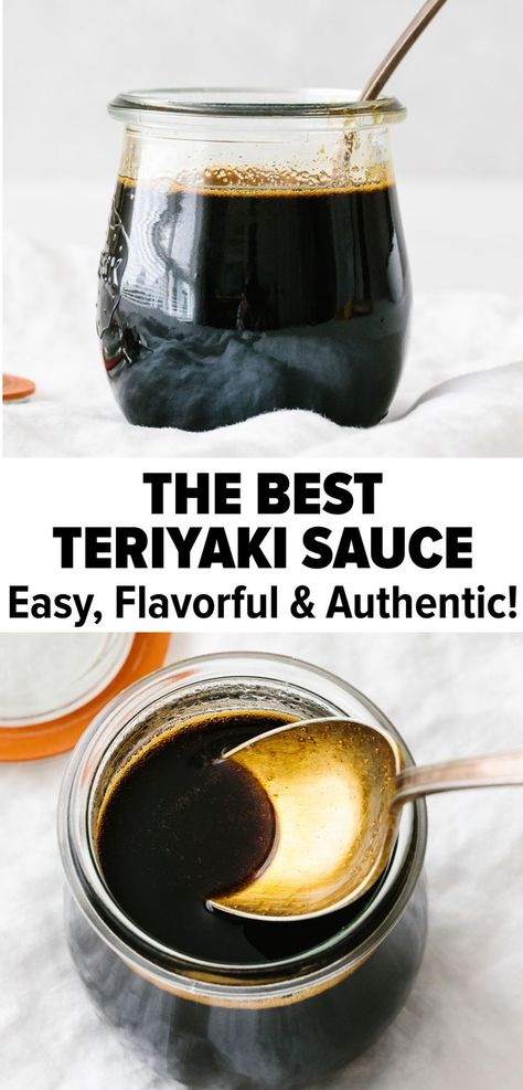 Japanese Teriyaki Sauce, Easy Teriyaki Sauce, Best Teriyaki Sauce, Salsa Pizza, Salmon And Vegetables, Teriyaki Sauce Recipe, Japanese Sauce, Seasoned Butter, Teriyaki Glaze