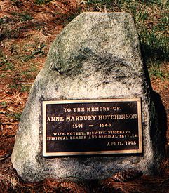 Anne Marbury Hutchinson Mayflower Ancestry, Anne Hutchinson, Walking Home From School, Massachusetts Bay Colony, William Russell, Family Tree Research, Sitting On A Bench, Storm Windows, Nathaniel Hawthorne