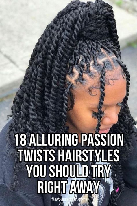 Jumbo Passion Twists Half-Up Ponytail Passion Twists Hairstyles Medium, Passion Twists Hairstyle, Passion Twists, Two Strand Twists, Spring Twists, Twist Styles, Hair Twist Styles, Sulfate Free Shampoo, African Braids Hairstyles