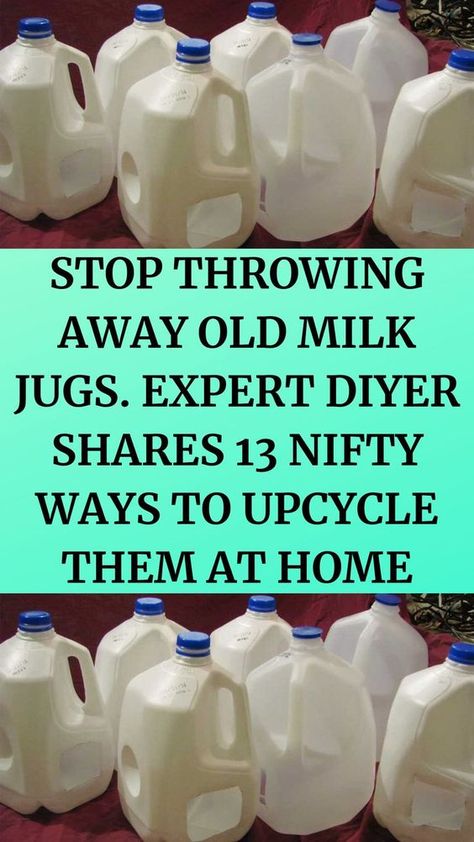 Crafts With Milk Jugs, Milk Carton Crafts Upcycle, Plastic Recycling Ideas Projects, Gallon Jugs Crafts, Milk Jugs Christmas, Recycled Milk Jug Crafts, Plastic Coffee Cans, Detergent Bottle Crafts, Milk Bottle Craft