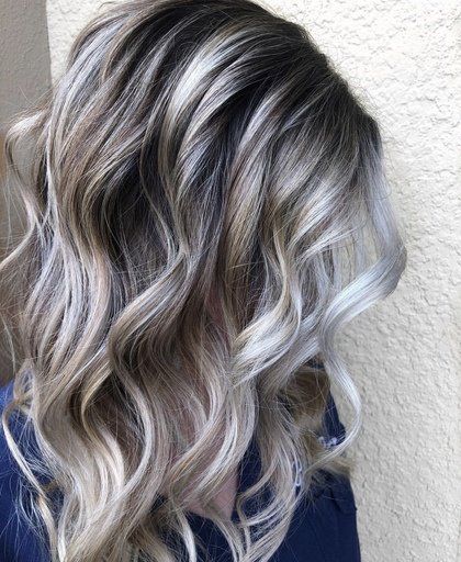 Highlights Vs. Lowlights: Which Is Right For You? | Redken Highlights Vs Lowlights, Blond Ash, Silver Hair Highlights, Frosted Hair, Grey Hair Transformation, Silver Blonde Hair, Dark Hair With Highlights, Silver Hair Color, Silver Blonde