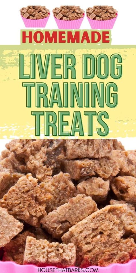 Dog Training Treats Recipe, Training Treats For Dogs, Liver Dog Treats, Homemade Pet Treats, Easy Dog Treat Recipes, Dog Treat Recipe, Diy Dog Food, Make Dog Food, Easy Dog Treats