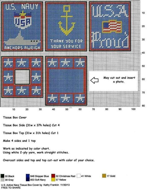 Navy Military Crafts, Flag Display Case, Award Display, Kleenex Box Cover, Patriotic Wall, Honoring Veterans, Flag Display, Plastic Canvas Coasters, Kleenex Box