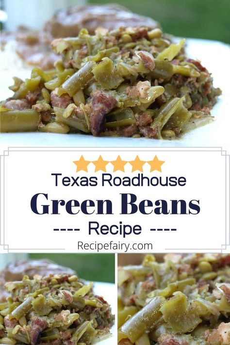 Texas Roadhouse Green Beans Copycat Recipe » Recipefairy.com Copycat Recipes Texas Roadhouse, Roadhouse Green Beans, Texas Roadhouse Green Beans, Green Bean Recipe, Chick Fil A Sauce, Bean Recipe, Can Green Beans, Texas Roadhouse, Beans Recipe