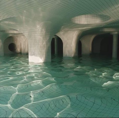 Dream Pools Liminal Space, Pool Room Liminal Space, Backrooms Pool Rooms, The Pool Rooms Backrooms, Pool Rooms Backrooms, Sandman Aesthetic, Dream Sandman, Dreams Core Aesthetic, Morpheus Sandman