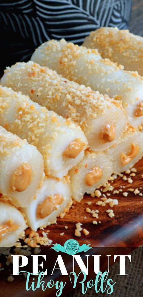 Chinese Snack Recipes, Filipino Sticky Rice Dessert, Sweet Rice Cake Recipes, Sweet Rice Recipes, Bukayo Recipe, Sweet Rice Dessert, Homemade Rice Noodles, Sweet Rice Recipe, Sticky Rice Recipe