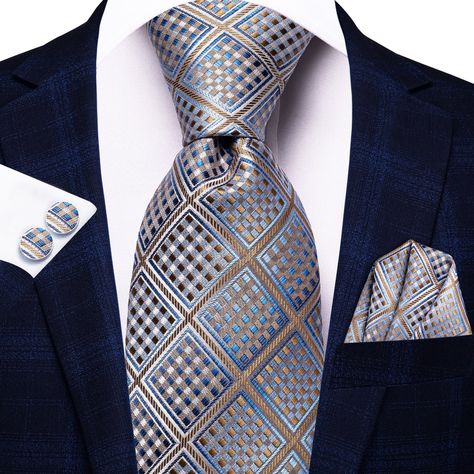 Wedding Tie, Mens Ties, Tie Pattern, Tie For Men, Tie Men's, Blazer Shirt, Cufflink Set, Grey Plaid, Suit Shirts