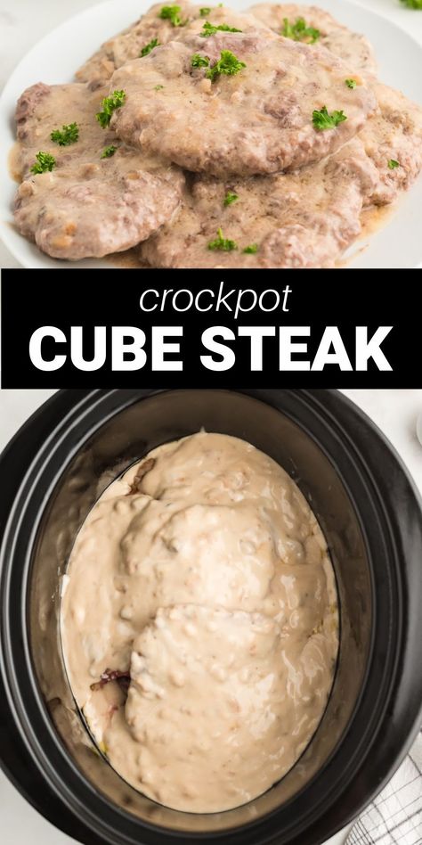 Cube Steak And Gravy Recipes Crockpot, Cube Steak With White Gravy, Swiss Steak Recipes Crockpot Mushroom Soup, Crockpot Cubed Steak With Mushroom Gravy, Crockpot Cube Steak Cream Of Mushroom, Cubed Steak Crockpot Cream Of Mushrooms, Cube Steak Mushroom Soup, Cube Steak Cream Of Mushroom Soup, Cube Steak Crock Pot Recipes Crockpot Cream Of Mushrooms