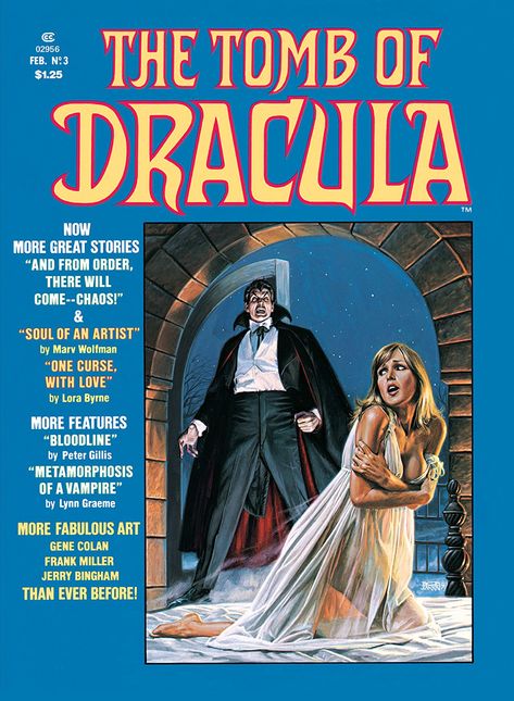 Tomb of Dracula Vol 2 3 | Marvel Database | Fandom Marvel Black And White, Black And White Horror, Black And White Magazine, Tomb Of Dracula, Frank Miller Art, Dracula Art, Frank Miller, Old Comics, Horror Comics